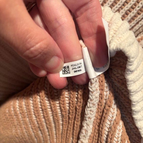 Aerie Sugar Rush Chenille Sweater in Beach Dune XS NWT - Picture 7 of 8